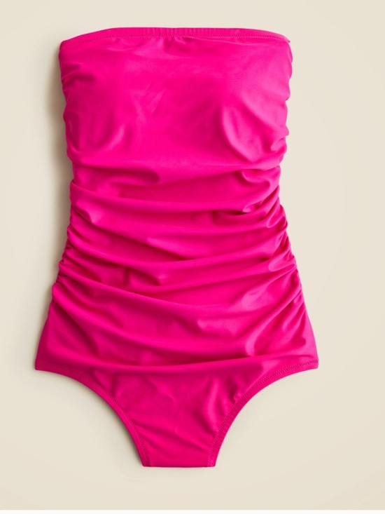 J. Crew Other - J.Crew Strapless Pink One-Piece Swim Suit